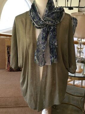 Chico’s “Tamara Cardigan Sweater” size 2 (M/L) 3/4 length sleeves